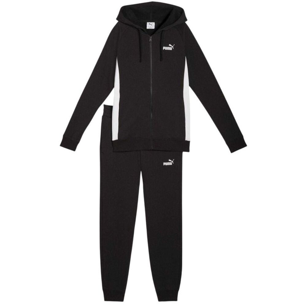Puma Womens/Ladies Fleece Full Zip Tracksuit / Puma Black